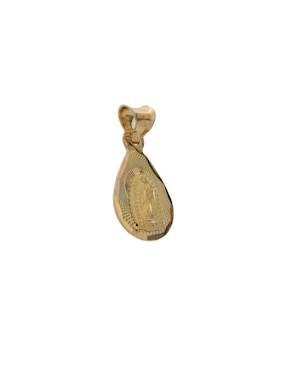 Medalla ovalada Mon Caramel virgen de guadalupe 14 K