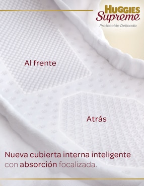 Pañales Huggies Supreme Pure & Natural etapa Recién nacido bebé unisex con 40 piezas