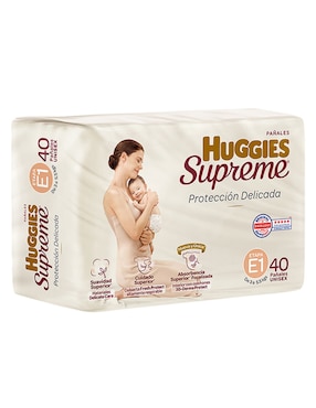 Pañales Huggies etapa 1 bebé unisex con 40 piezas