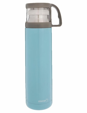 5 Cilindro Botella Agua Plástico Infantil Niño 750ml Popote