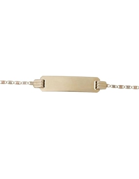 Esclava Mon Caramel de oro 14 K con acabado liso