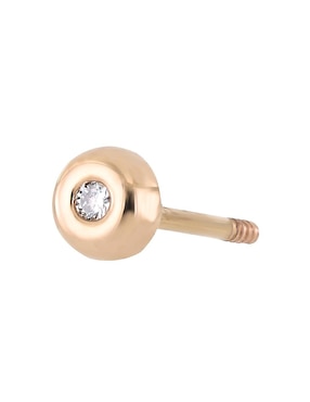 Broqueles circulares Romanza Baby con acabado brillante diamante