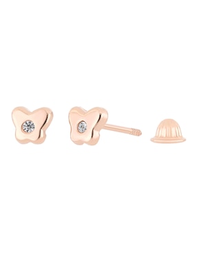 Broqueles Romanza Baby con acabado brillante diamante