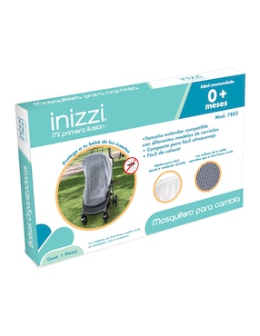 Mosquitero para carriola Inizzi blanco