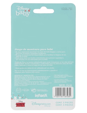 Set de manicure manual Disney Mickey Mouse 4 piezas para niño