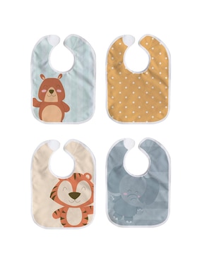 Babero Beikia estampado animal print