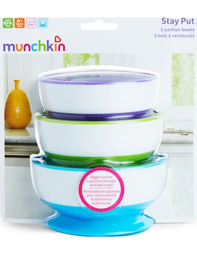 Set bowl Munchkin 3 piezas de plástico