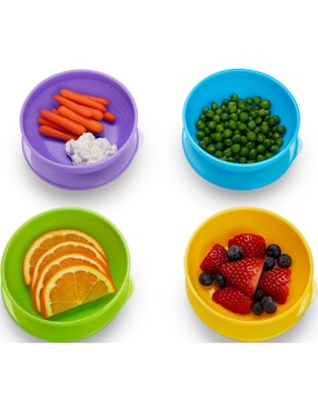 Set contenedores Munchkin de plástico 6 piezas
