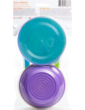 Set contenedores Munchkin de plástico 6 piezas