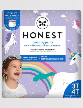Pañales entrenadores Honest Unicorns 3T/4T unisex 23 piezas