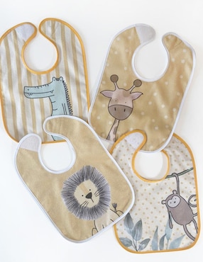 Babero Beikia estampado animal print