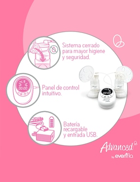 Extractor de leche eléctrico doble Advanced by Evenflo