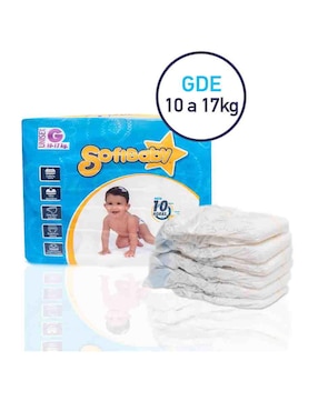 Pañales Soft Baby para bebé 100 piezas