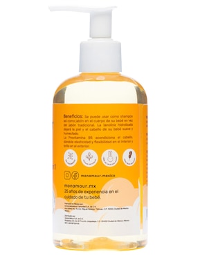 Shampoo para cabello suave 2 Ee 1 Mon Amour 250 ml