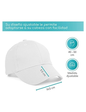Gorra visera curva velcro Tiernelle bebé unisex