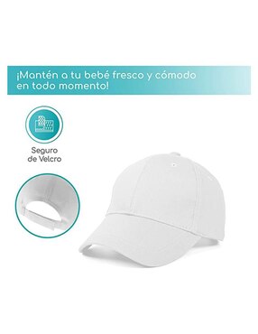 Gorra visera curva velcro Tiernelle bebé unisex