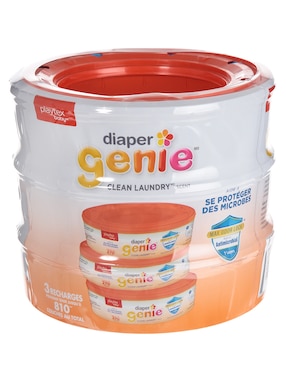 Bolsa De Repuesto Playtex Diaper Genie 3 Piezas Unisex