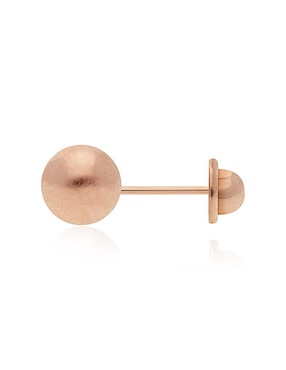 Broqueles redondos Stellina de oro rosa 14 K con acabado brillante