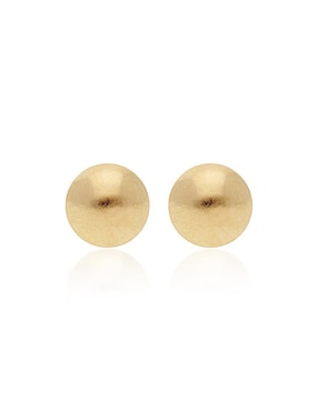 Broqueles redondos Stellina de oro amarillo 18 K con acabado brillante