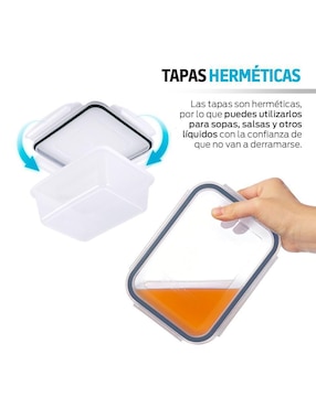 Set contenedores Red Lemon 16 piezas