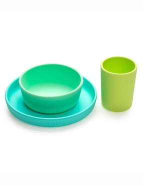 Set alimentación Melii de silicona 3 piezas