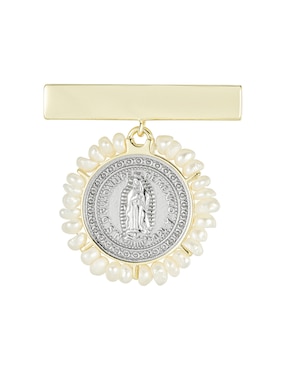 Pin Virgen De Guadalupe Carmela Mía Celebración De Plata P 925 Perla