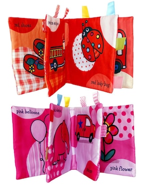 Set De 4 Libros Bebé Texturas Interactivos Estimulación Dara Baby juego didáctico para bebé niña