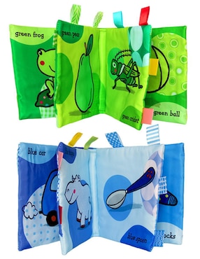 Set De 4 Libros Bebé Texturas Interactivos Estimulación Dara Baby juego didáctico para bebé niño