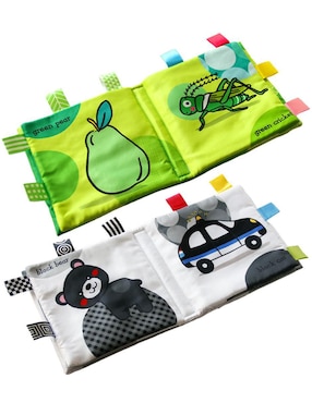 Set De 4 Libros Bebé Texturas Interactivos Estimulación Dara Baby juego didáctico para bebé niño