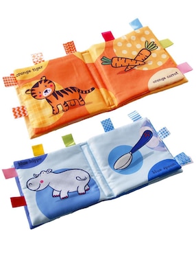 Set De 4 Libros Bebé Texturas Interactivos Estimulación Dara Baby juego didáctico para bebé niño