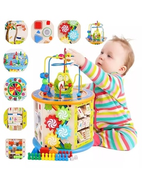 Juguete Montesorri Educativo 8 En 1 Con Laberinto Didácticos Genérica juego didáctico infantil unisex