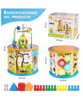Juguete Montesorri Educativo 8 En 1 Con Laberinto Didácticos Genérica juego didáctico infantil unisex