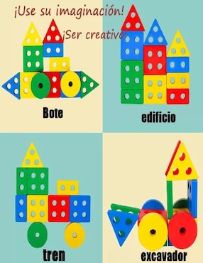 Juguete Apilable Educativo Madera Genérica juego recreativo infantil unisex