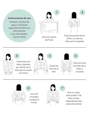 Fular Nap para bebé de hasta 13 kg