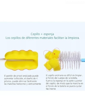 Set cepillo limpieza con cerdas rígidas