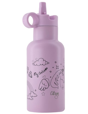 Termo Citron de acero inoxidable con tapa rosca 350 ml