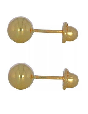 Broqueles de esfera Stellina de oro 14 K con acabado brillante