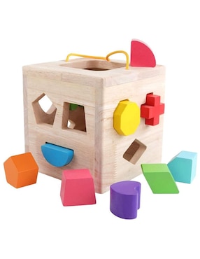 Cubo Para Encaje De Piezas Estilo Montessori Yuff! Didáctico