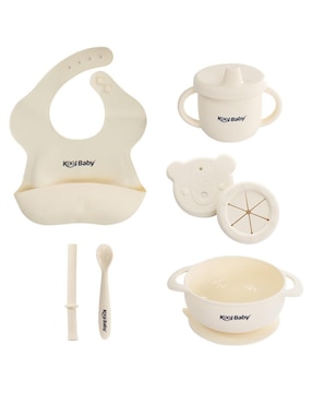 Set Alimentación Kool Baby Silicón 8 Piezas