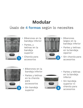 Esterilizador Baby Brezza para 8 botellas