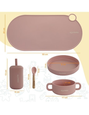 Set alimentación Kool Baby de silicona 5 piezas