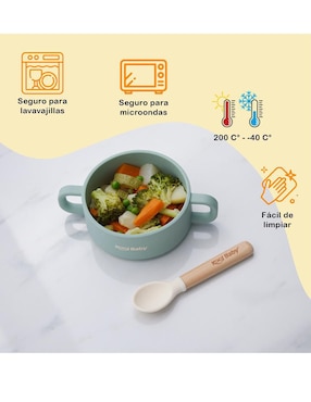 Set alimentación Kool Baby de silicona 5 piezas