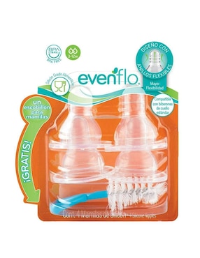 Tetina de flujo medio Evenflo