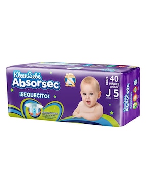 Pañales Kleenbebé etapa 5 bebé unisex con 40 piezas