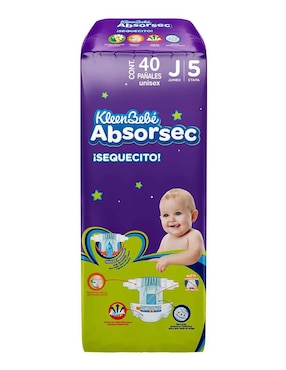 Pañales Kleenbebé etapa 5 bebé unisex con 40 piezas