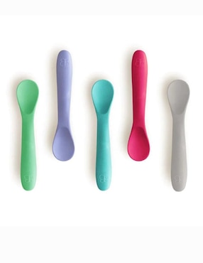 Set Cuchara Bbluv Silicone Spoons Para Alimentación