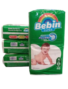 Pañales Bebé Bebin Etapa 4 Unisex Con 160 Piezas