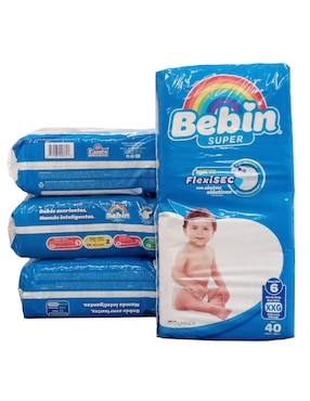 Pañales Bebé Bebin Etapa 6 Unisex Con 160 Piezas