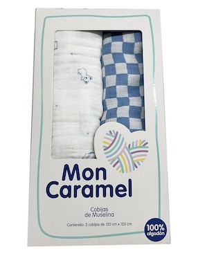 Set Cobijas De Tejido Plano Mon Caramel Para Niño