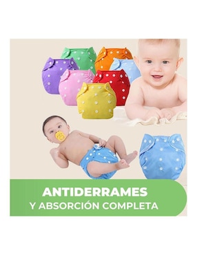 Pañal ecológico de tela Bluelander etapa Recién nacido unisex con 12 piezas